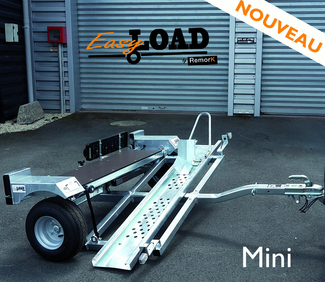 Remorque Transversale Scooter Easy Load Standard Roues Jusqu