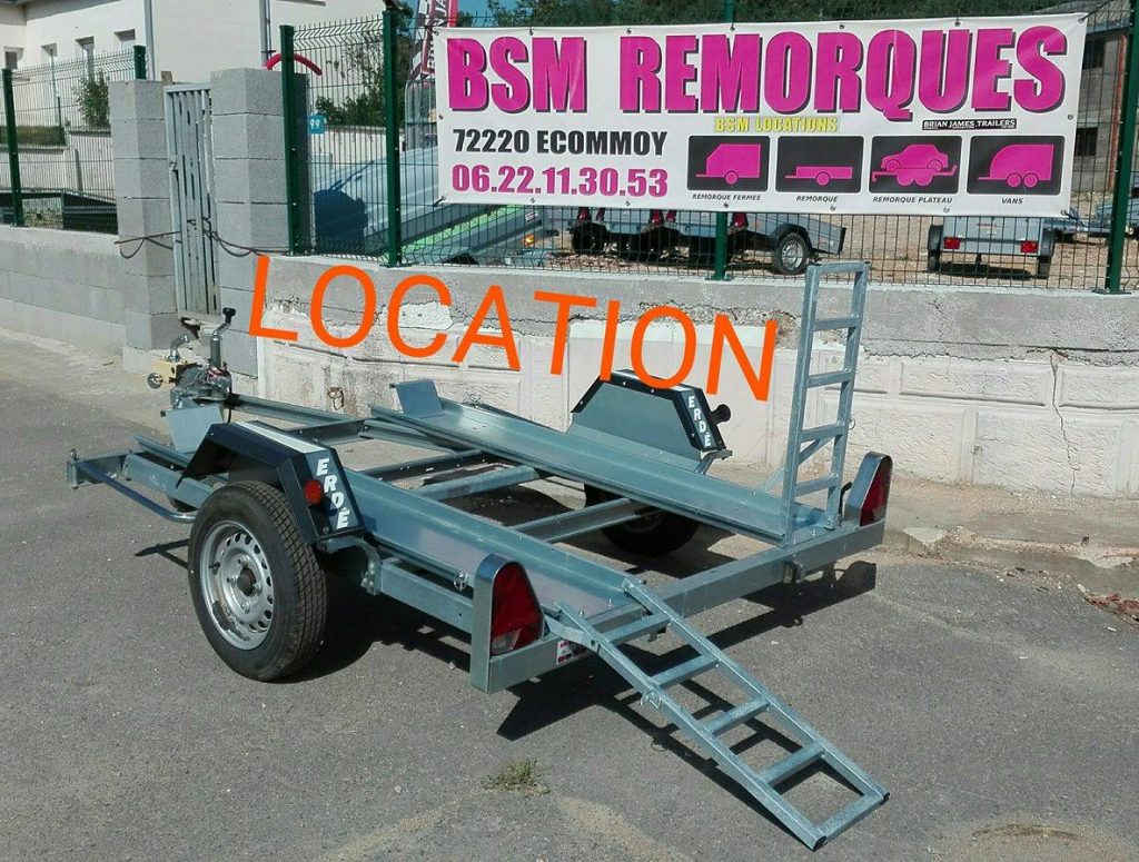 Location remorque porte quad et moto BSM Remorques et Locations