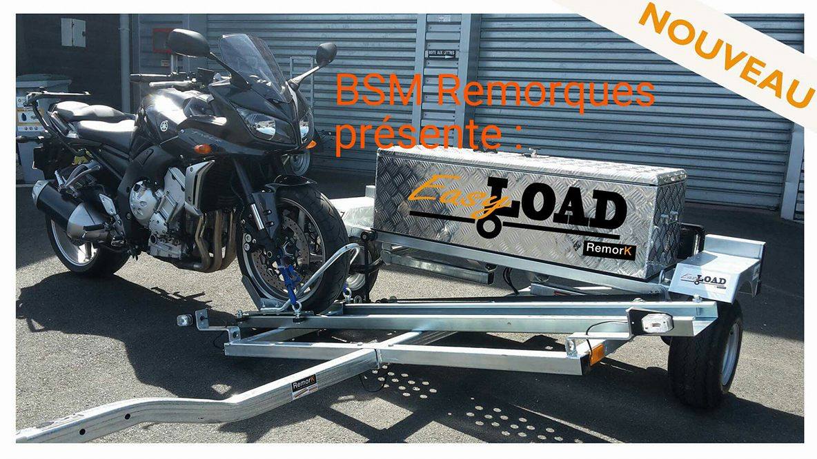 Location remorque transversale pour moto et scooter 2 et 3