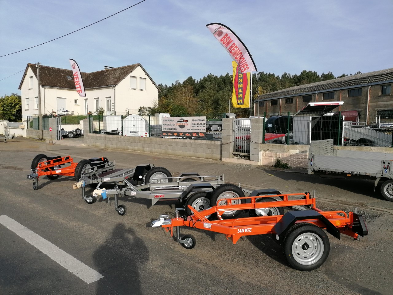 Portemotos / scooters / quads BSM Remorques et Locations